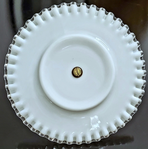 Vntg "Silver Crest" 8 1/2" Tidbits Serving Plate by Fenton GUC 🇺🇸 - Picture 6 of 9